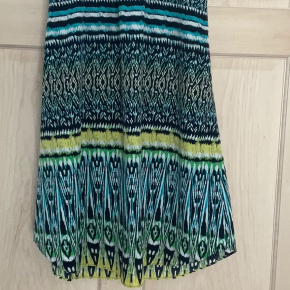 Athleta Marbella Blue-and-Yellow Dress, EUC - Picture 4 of 13